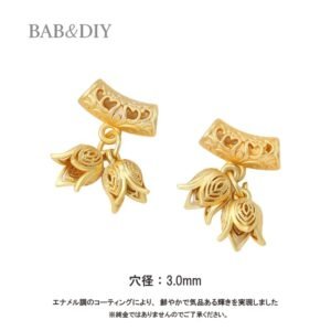 蘭の花チャーム DIYパーツ