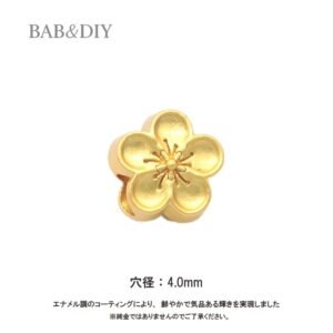 桃の花チャーム DIYパーツ