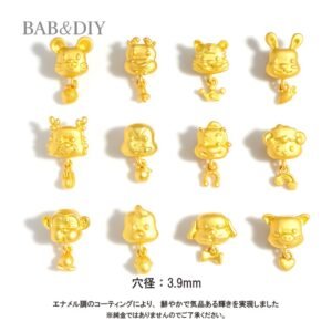 カン付き金色干支DIYパーツ